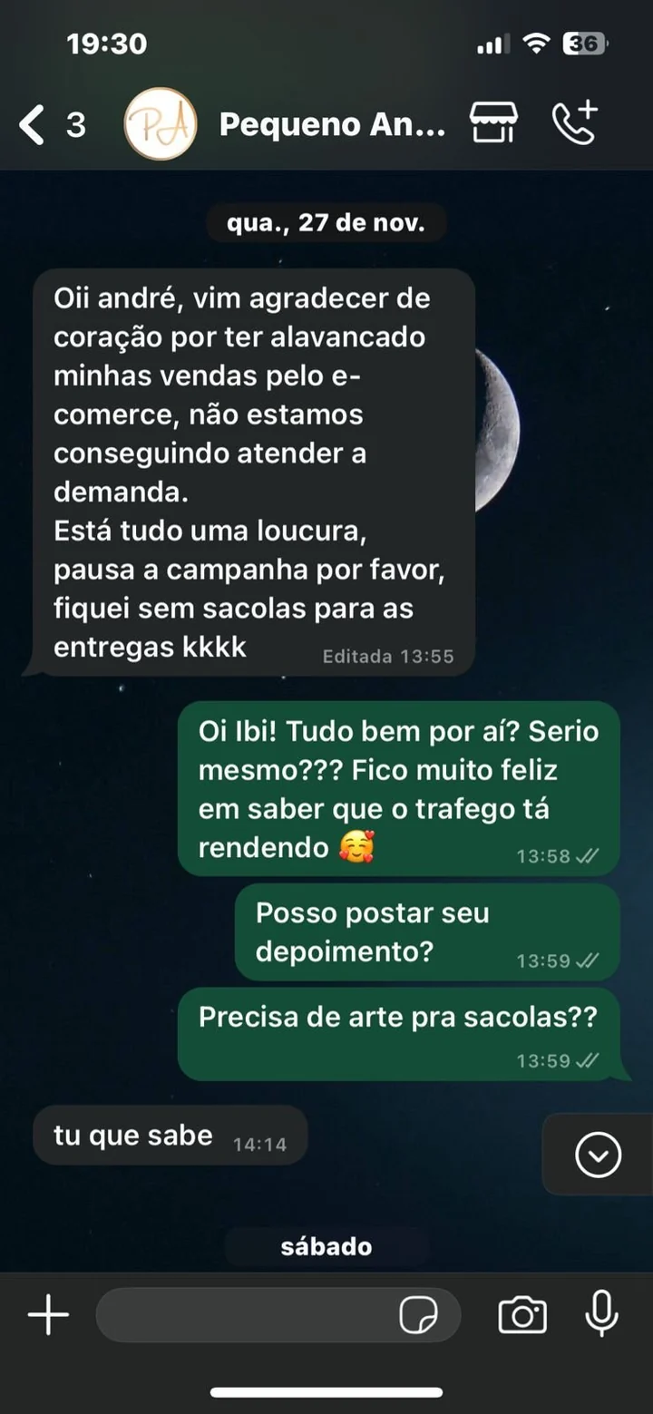Depoimento de cliente da Lanchero Alimentos
